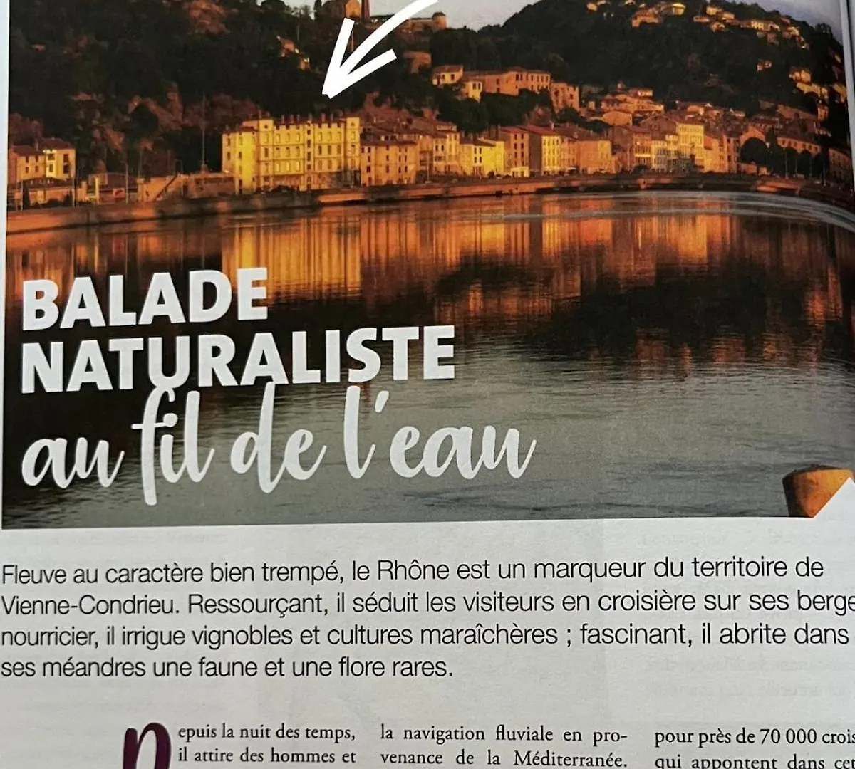 Апартаменты La Commanderie Des Antonins -Vue Panoramique Sur Le Rhone- Вьен